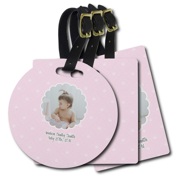 Custom Baby Girl Photo Plastic Luggage Tag