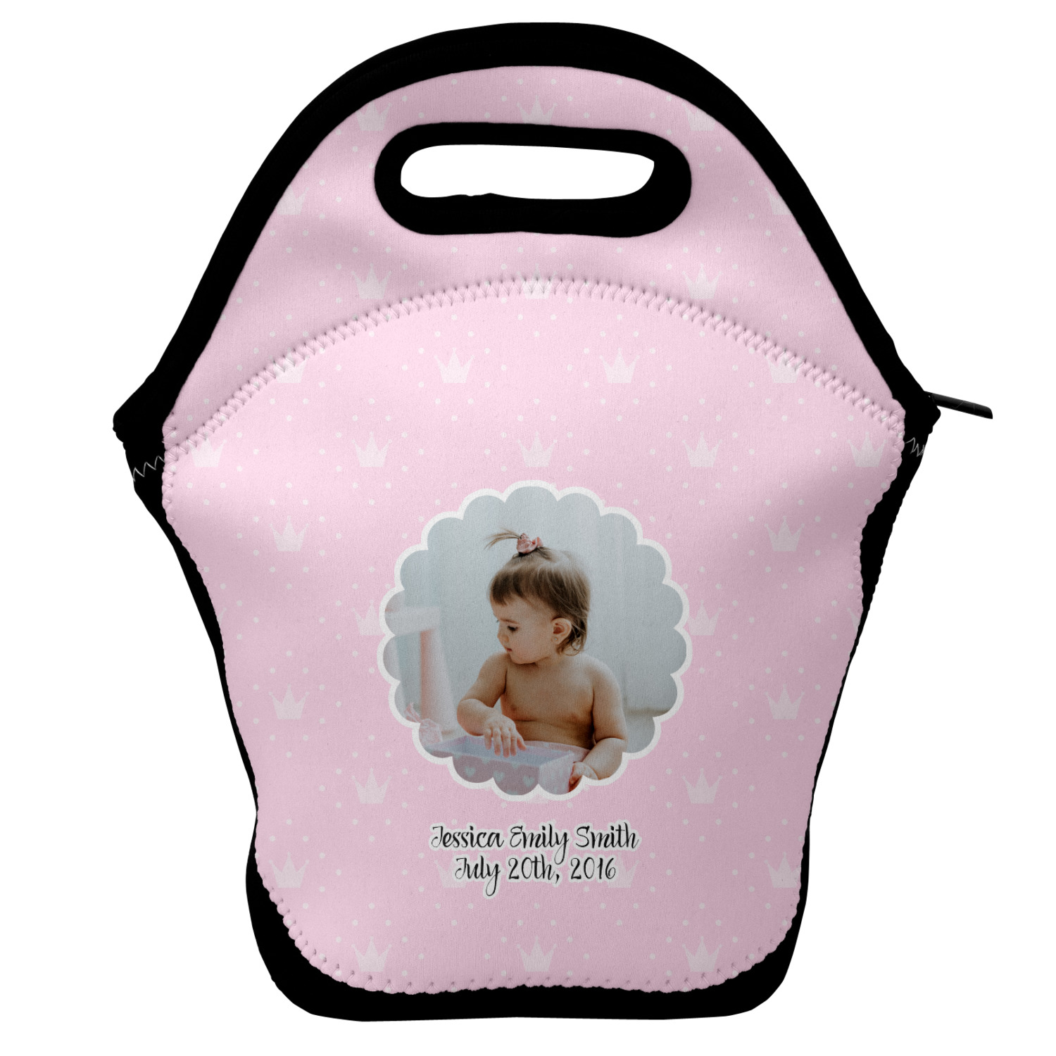 Baby Girl Photo Lunch Bag YouCustomizeIt