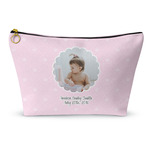 Baby Girl Photo Makeup Bag - Small - 8.5"x4.5" (Personalized)