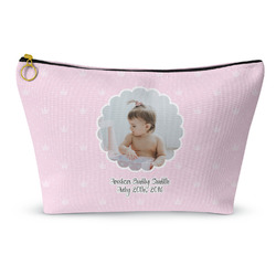 Baby Girl Photo Makeup Bag - Large - 12.5"x7" (Personalized)