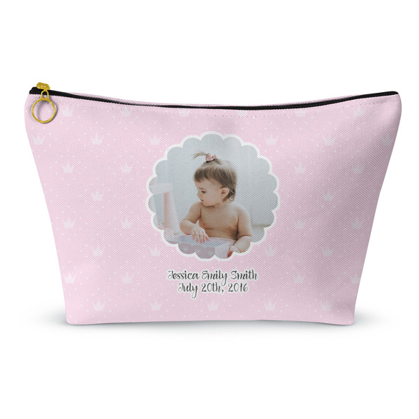 Custom Baby Girl Photo Makeup Bag - Large - 12.5"x7" (Personalized)