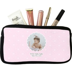Baby Girl Photo Makeup / Cosmetic Bag - Small (Personalized)