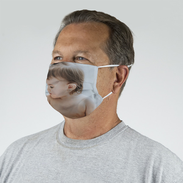 Baby Girl Photo Mask - Quarter View on Guy