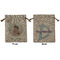 Baby Girl Photo Medium Burlap Gift Bag - Front & Back