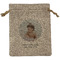 Baby Girl Photo Burlap Gift Bag