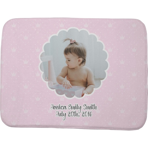 Custom Baby Girl Photo Memory Foam Bath Mat - 48"x36" (Personalized)