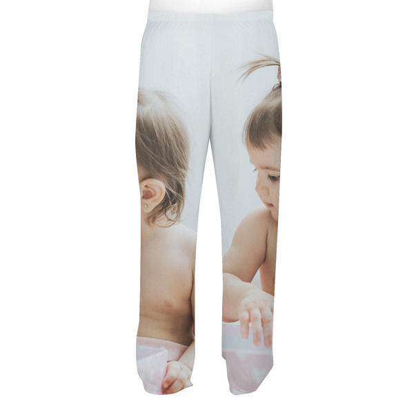 Baby Girl Photo Men's Pjs Back - on model