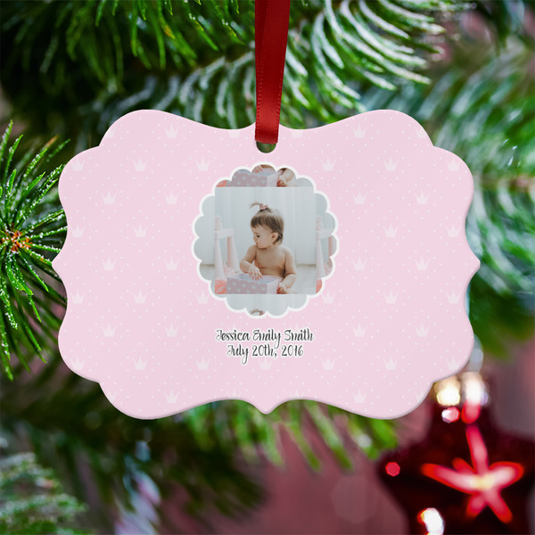 Baby Girl Photo Metal Benilux Ornament - Lifestyle