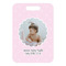 Baby Girl Photo Metal Luggage Tag - Front Without Strap