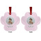 Baby Girl Photo Metal Paw Ornament - Front and Back