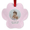 Baby Girl Photo Metal Paw Ornament - Front