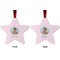 Baby Girl Photo Metal Star Ornament - Front and Back
