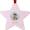 Baby Girl Photo Metal Star Ornament - Front