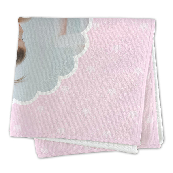 Baby Girl Photo Microfiber Dish Rag - FOLDED (square)