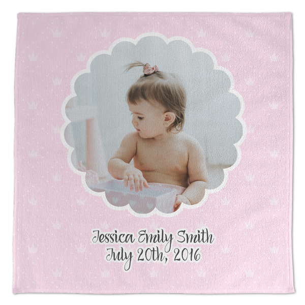 Custom Baby Girl Photo Microfiber Dish Towel
