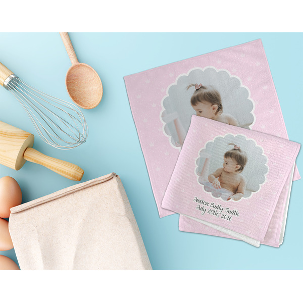 Baby Girl Photo Microfiber Dish Rag - LIFESTYLE