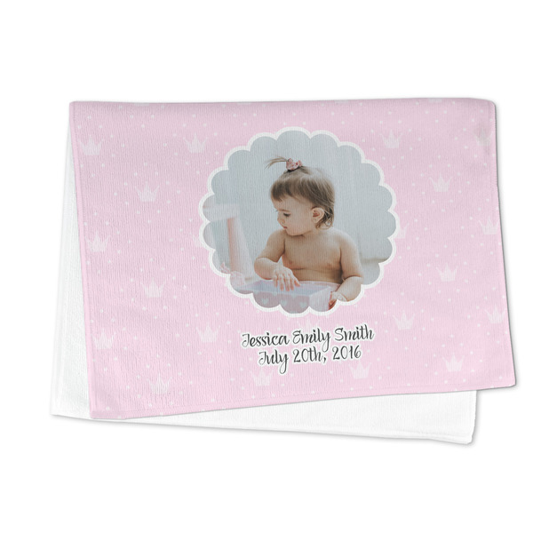 Baby Girl Photo Microfiber Dish Towel - FOLDED HALF