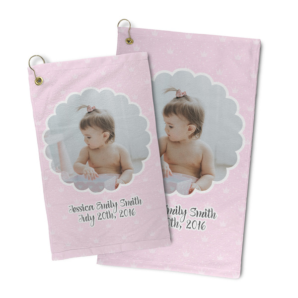 Baby Girl Photo Microfiber Golf Towel - PARENT MAIN