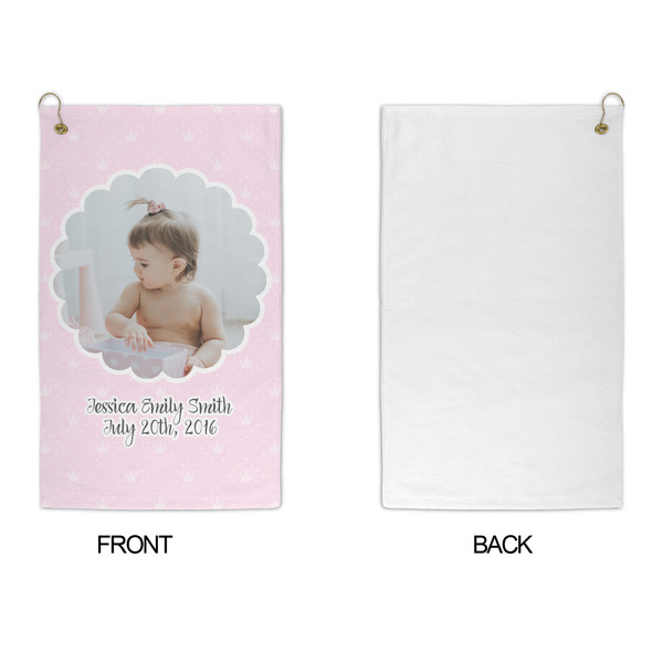 Baby Girl Photo Microfiber Golf Towels - APPROVAL
