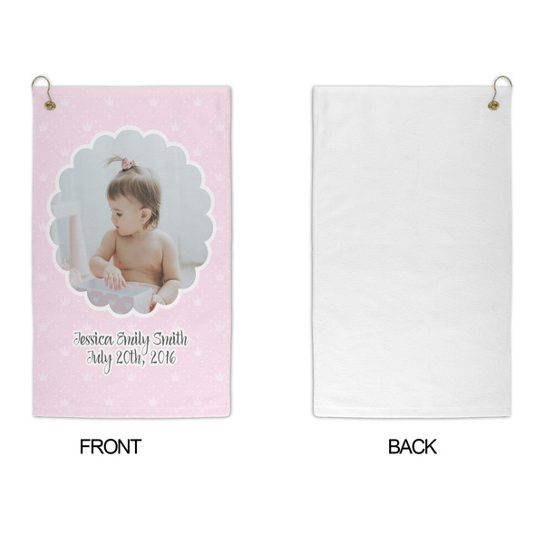 Baby Girl Photo Microfiber Golf Towels - APPROVAL