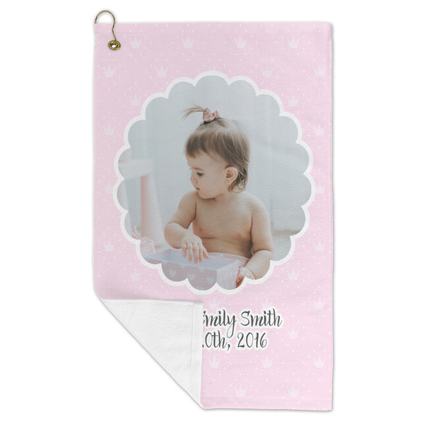 Baby Girl Photo Microfiber Golf Towels - FOLD
