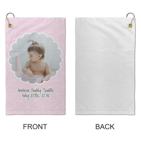 Baby Girl Photo Microfiber Golf Towels - Small - APPROVAL