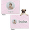 Baby Girl Photo Microfleece Dog Blanket - Regular - Front & Back