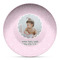 Baby Girl Photo Microwave Safe Plastic Plate - Composite Polymer (Personalized)