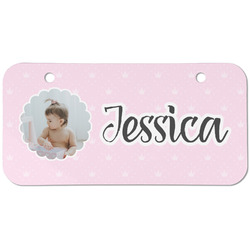 Baby Girl Photo Mini/Bicycle License Plate (2 Holes)