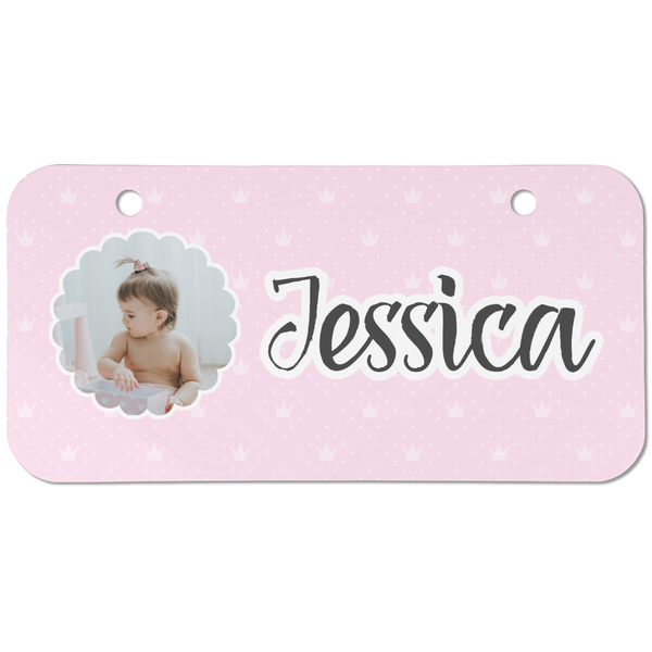 Custom Baby Girl Photo Mini/Bicycle License Plate (2 Holes)