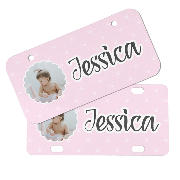 Baby Girl Photo Mini License Plates - MAIN (4 and 2 Holes)