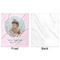 Baby Girl Photo Minky Blanket - 50"x60" - Single Sided - Front & Back