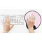 Baby Girl Photo Mouse Pad with Wrist Rest - LIFESYTLE 2 (in use)