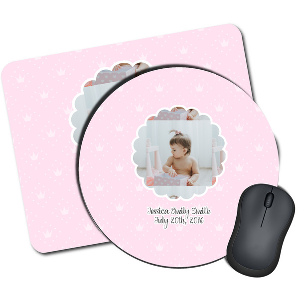 Custom Baby Girl Photo Mouse Pad