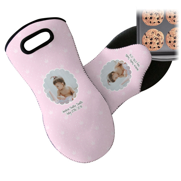 Baby Girl Photo Neoprene Oven Mitt
