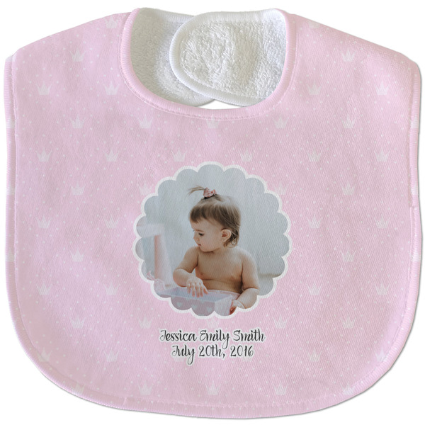 Baby Girl Photo New Baby Bib - Closed and Folded