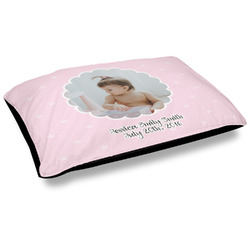 Baby Girl Photo Outdoor Dog Bed - Large