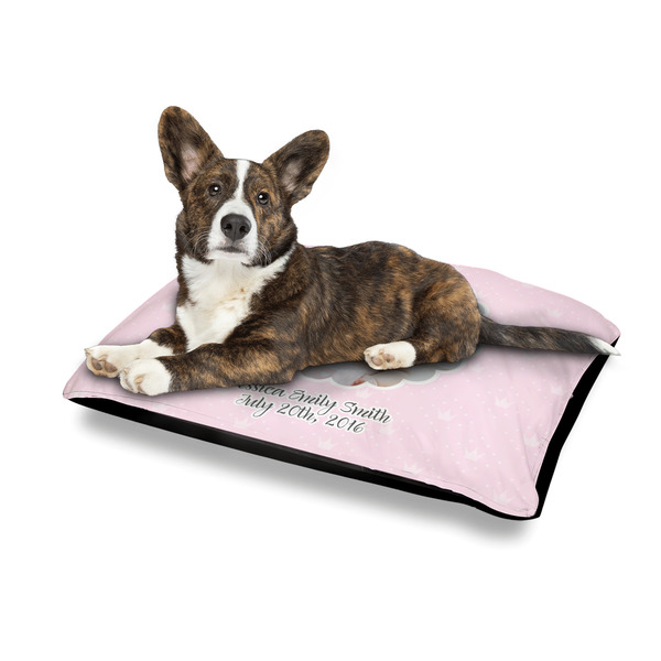 Baby Girl Photo Outdoor Dog Beds - Medium - IN CONTEXT
