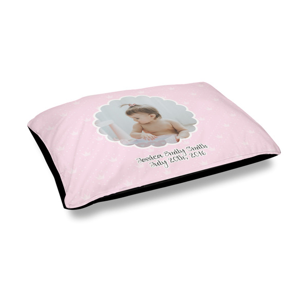 Custom Baby Girl Photo Outdoor Dog Bed - Medium