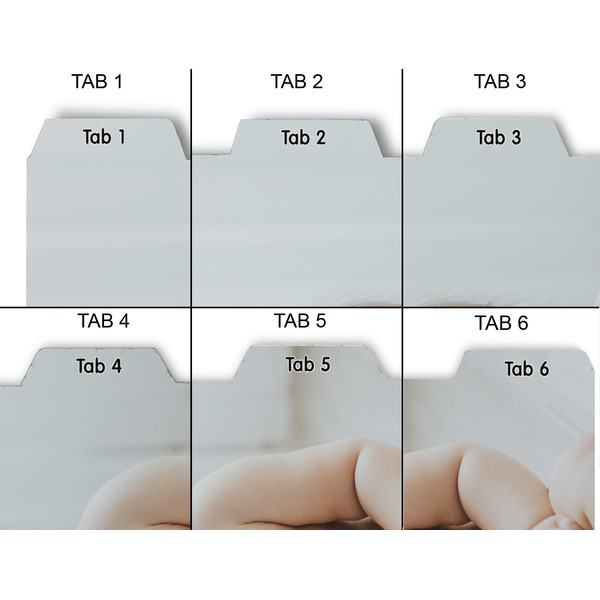 Baby Girl Photo Page Dividers - Set of 6 - Approval