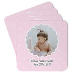 Baby Girl Photo Paper Coasters