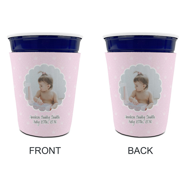 Baby Girl Photo Party Cup Sleeves - without bottom - Approval
