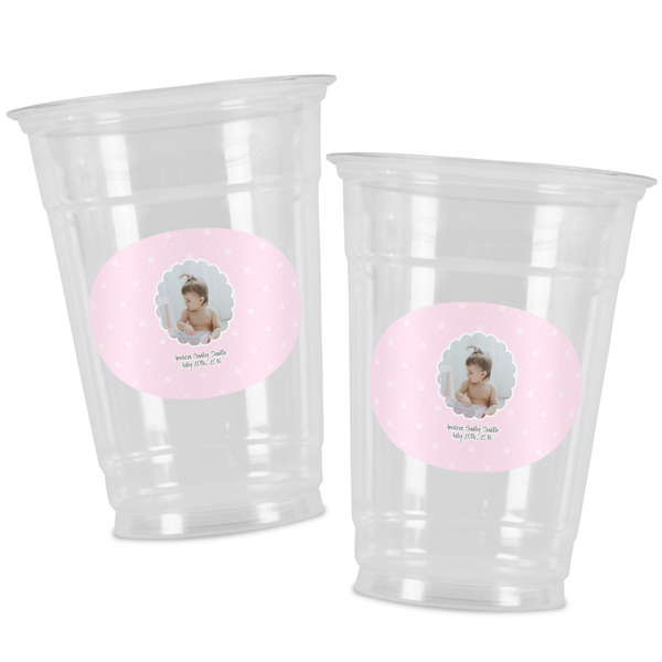 Baby Girl Photo Party Cups - 16oz - Alt View