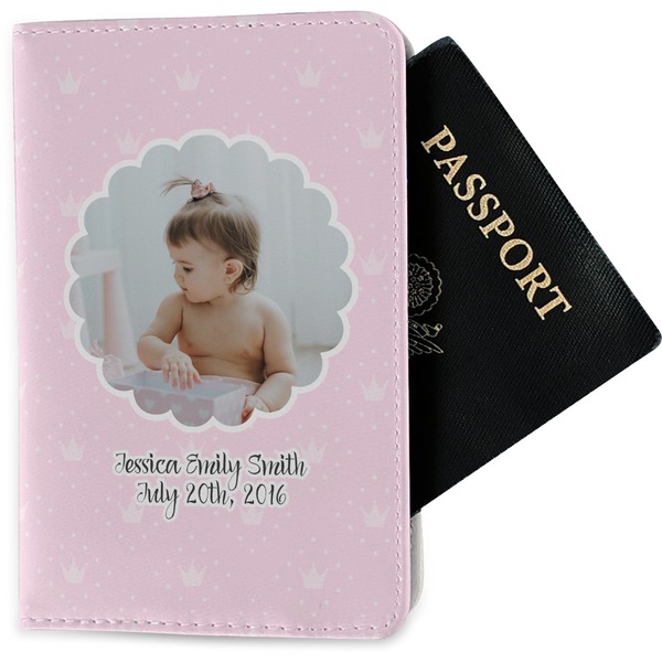 Custom Baby Girl Photo Passport Holder - Fabric (Personalized)