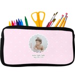 Baby Girl Photo Neoprene Pencil Case