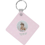 Baby Girl Photo Diamond Plastic Keychain