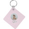 Baby Girl Photo Diamond Plastic Keychain