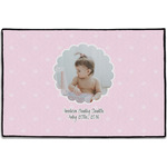 Baby Girl Photo Door Mat - 36"x24" (Personalized)