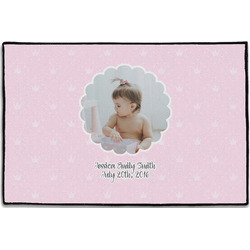 Baby Girl Photo Door Mat - 36"x24" (Personalized)