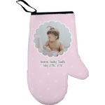 Baby Girl Photo Right Oven Mitt (Personalized)